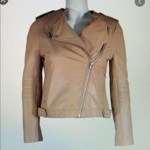 Claude Pierlot beige leather jacket